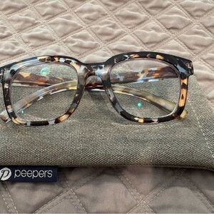 Peepers Blue Light Tortoise Shell Women's Glasses,+2.75